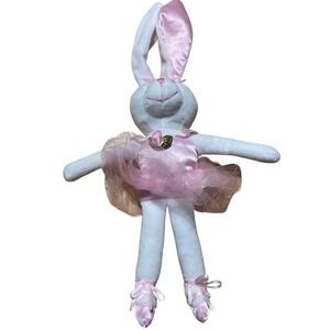 Burton & Burton‎ Plush Pink Ballerina Dance Bunny Rabbit Stuffed Animal Tutu